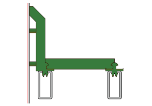 Seitenleiste für C-Profil Frontal